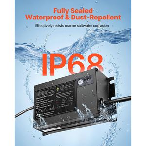 Caricabatterie intelligente da 12V 5A per batterie agli ioni di litio, impermeabile IP68, per imbarcazioni marine. - Product Image 3