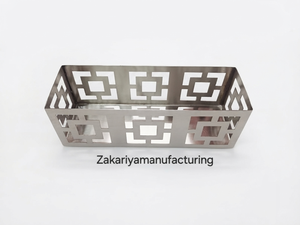 Luxury Eco-Friendly Stainless Steel Laser-Cut <b>Storage</b> Baskets Set of 3 for Kitchen & Home Organization - Product Image 2