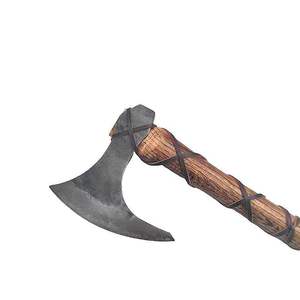 Damascus Steel <b>Axe</b> with Durable Wood <b>Handle</b> for Outdoor Camping, Wood Splitting, Hunting, Bushcraft and Survival - Product Image 4