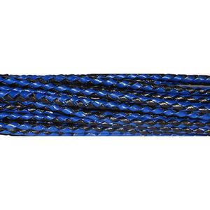 Últimos Cordones Redondos de Cuero Genuino Bolo de 5mm, Trenzados de 4 Cabos, Acabado Encerado Rojo y Blanco, para Bolsos, Zapatos, Prendas Hechas a Mano, Alta Tenacidad - Product Image 2