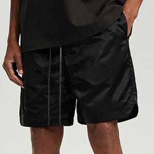 Shorts mi-longs rétro en toile et nylon écologique, légers, respirants, séchage rapide, style vintage, décontractés, pour la gym, l'entraînement et le sport - Product Image 6