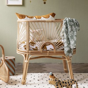 Lits bébé en bois fabriqués au Vietnam, berceau en rotin naturel, lit bébé écologique, berceaux écologiques - Product Image 6
