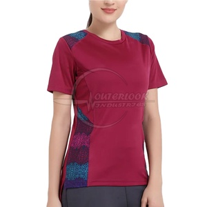 Camiseta de mujer de gran tamaño de ajuste holgado de color personalizado más a la moda para mujer con cuello redondo Camiseta de mujer - Product Image 1