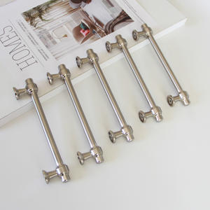 Tiradores de Gabinete Modernos en Forma de Barra de Aleación de Zinc Plateado, Tiradores Clásicos para Cajones de Cocina, Dormitorio y Armario - Muebles Minimalistas - Product Image 2