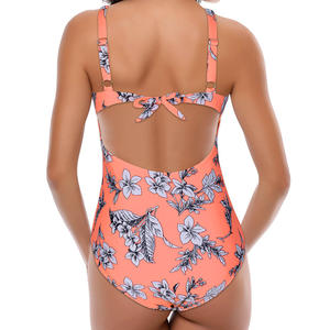Bikini sexy de una pieza para mujer, traje de baño de verano para playa, traje de baño push-up de cintura alta - Product Image 5