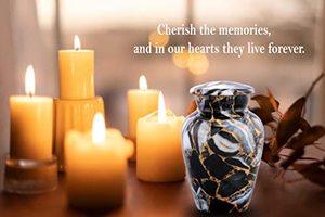 Decorative Luxury Aluminum <b>Keepsake</b> Ash Urn Funeral <b>Memorial</b> Container Featuring Smooth Premium Finish And Detailing - Product Image 4