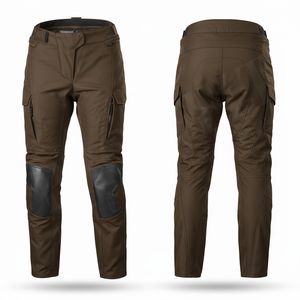 Pantalon de moto tendance en textile streetwear, imperméable, avec protections, respirant, pour la course en extérieur, avec protections pour les genoux - Product Image 2