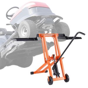 Cric hydraulique en acier au carbone massif pour levage de tondeuse à gazon, capacité de 500 lb, réglable et mobile - Product Image 1
