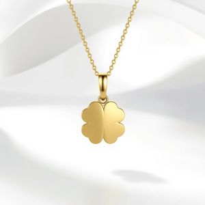 Collar con Colgante Floral de Oro Sólido de 9K para Mujer, Fabricante de Joyería Fina Personalizada - Product Image 3