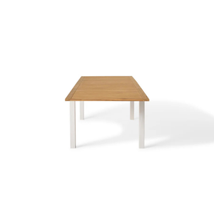 Mesa de Comedor Exterior de Madera de Teca Sólida Moderna de Primera Calidad con Tablero de Listones, Diseño Plegable, Estructura de Madera Resistente para Uso en Hoteles y Villas - Product Image 4