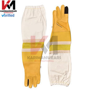 Guantes de Apicultura Industriales Premium, con Puño Extra Largo, Resistentes a Picaduras de Abeja, Palma de Cuero, Guantes de Protección para Apicultores Profesionales - Product Image 3