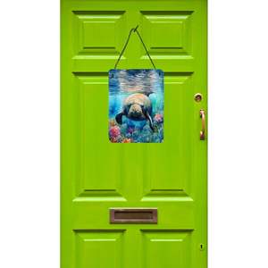 New 12x16 Aluminum Metal Sign Manatee Wall Door Hanging Plaque for Kitchen <b>Bar</b> Bathroom <b>Home</b> Decor Front Door - Product Image 2