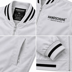 Chaquetas Bomber Cómodas y a la Moda, Producto de Primera Calidad, Aspecto Elegante y Estilizado, Chaqueta Bomber de Color Sólido para Hombre - Product Image 5