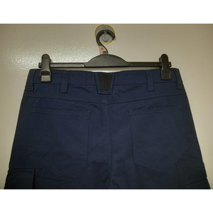 Pantalon de travail cargo pour homme 100% coton avec plusieurs poches, coutures durables, taille élastique, coupe confortable pour le travail en extérieur - Product Image 5