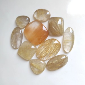 Wholesale High Quality Loose <b>Quartz</b> Gemstone <b>Golden</b> <b>Rutile</b> Crystal for Jewelry Making Natural <b>Quartz</b> Handmade Crystal - Product Image 2