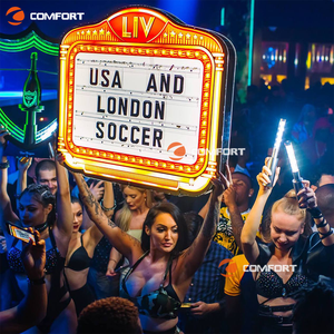 Nightclub Custom <strong>Message</strong> Board Bottle Presenter Led <strong>Letter</strong> Board Bottle Presenter Sign - Product Image 3