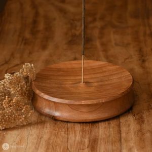 Artisan Hand Carved Wooden Incense Holder Stick Burner With Ash Catcher For Home Office Meditation Incense Holder Zen Home Decor - Product Image 3