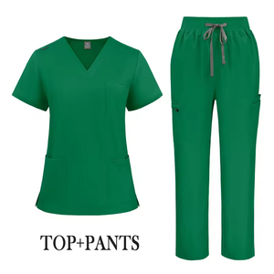 OEM Short Sleeve Tops Jogger Pants Medical Hospital Nursing <b>Scrub</b> Uniforms Men Women Nurse <b>Scrubs</b> <b>Sets</b> - Product Image 3