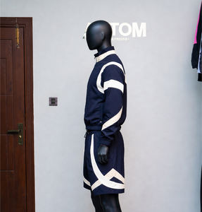 Conjunto de Pantalones Cortos Deportivos Transpirables de Verano para Hombre, Personalizados, Ligeros, de Poliéster/Algodón, con Logotipo Bordado Premium - Product Image 3