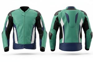 Chaqueta de Motocicleta de Cuero Genuino con Paneles de Malla, Venta al por Mayor, Se Acepta Marca Privada, Protección Completa del Cuerpo - Product Image 2