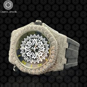Montre de luxe Charm_Jewells en acier inoxydable, cadran carré, mouvement mécanique analogique, 40 mm, fermoir caché à bouton-poussoir, unisexe, 10 bars - Product Image 1