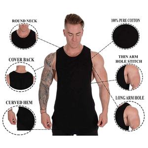 New Style Wholesale Men's Casual Sleeveless Fitness Tank Top-Quick-Drying Breathable Eco-Friendly UV Protection 100% <b>Polyester</b> - Product Image 4