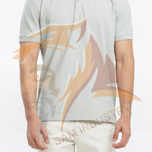 T-shirts formels pour hommes de haute qualité, personnalisés, 100% coton, manches courtes, coupe ajustée, respirants, en maille, style polo - Product Image 6