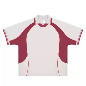 เสื้อฟุตบอลดีไซน์วินเทจแบบคลาสสิค ลายทางสีดำ สำหรับเยาวชนและผู้ชาย คอปกโปโล สไตล์เรโทร - Product Image 3