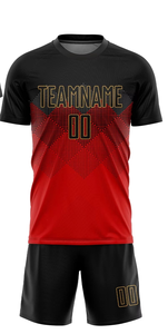 เสื้อฟุตบอลชายแบบซับลิเมชั่น คอกลม แขนสั้น ผ้าโพลีเอสเตอร์ ระบายเหงื่อได้ดี ดีไซน์สีตัดกัน เหมาะสำหรับทุกฤดูกาล - Product Image 4