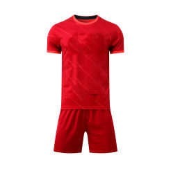 Conjunto de Chándal de Fútbol Personalizable con Estampado por Transferencia Térmica, Logotipo Frontal, 100% Poliéster, Transpirable, de Secado Rápido, Unisex, para Adultos, Pantalón Corto - Product Image 4