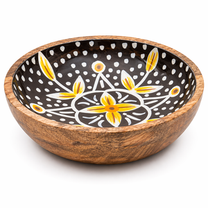 Tazón de Madera para Servir Hecho a Mano – Tazón de Madera Natural Ecológico y Seguro para Alimentos para Cocina, Ensaladas, Frutas y Decoración del Hogar - Product Image 2