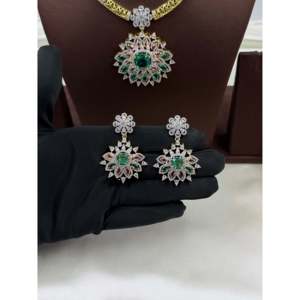 Indian Ethnic Premium Casual Hasli-<b>Gold</b> Plated Bridal Wedding Fine Jewelry <b>Set</b> for Women - Product Image 4