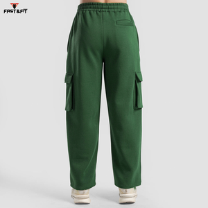 Pantalon de survêtement unisexe personnalisé en toile légère de haute qualité, coupe droite, taille mi-haute, avec logo personnalisé, pour homme - Product Image 2