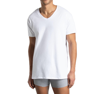 Camiseta de algodón de 330 g/m² para hombre, súper pesada, de 300 g/m², gruesa, oversize, con hombros caídos, cuello redondo y corte holgado. - Product Image 3