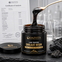 OAZVITA Résine de Shilajit en vrac, Fournisseur OEM, Pâte d'acide fulvique, Fût de 1 kg, Matière première en gros