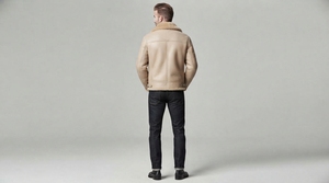 Men Warm Fur Lined Winter <b>Jacket</b> Casual Shearling Outerwear Zip Up <b>Jacket</b> Stylish Comfortable Custom Design - Product Image 2