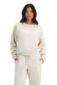 2025 sudadera de mujer pulóver manga larga tela polar 100% algodón venta al por mayor OEM exportación calidad orientada diseño personalizado - Product Image 5