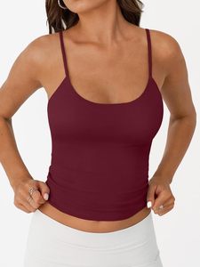 Haut côtelé pour femmes, sans manches, à bretelles spaghetti, doux, extensible, léger, respirant, décontracté, pour l'été - Product Image 3