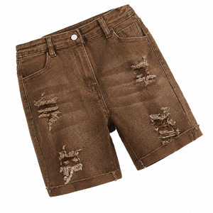 Shorts de Mezclilla para Hombre, Estilo Desgastado, Personalizados al por Mayor, para Fitness, Deportes, Entrenamiento y Running, Tallas Grandes, Hechos en Pakistán - Product Image 5