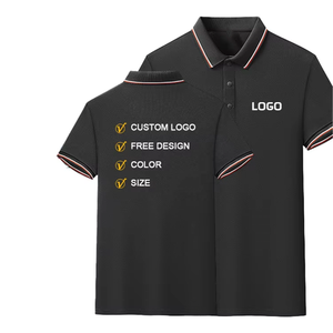 Polo de Algodón Personalizado con Logotipo para Hombre, Manga Corta, Bordado, Color Sólido, Informal, Transpirable, Diseño Frontal en Tela Oxford - Product Image 2
