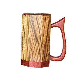 Mug à café en bois d'acacia fait main - Design contemporain, écologique et portable pour la maison, le bureau et l'extérieur - Product Image 4