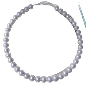 สร้อยคอมุกน้ำจืดสีม่วงออโรร่าไร้ตำหนิ 9-11 มม. ทรงกลม พร้อมตัวล็อคเงินแท้ S925 สร้อยคุณภาพพรีเมียมสำหรับคุณแม่ - Product Image 5