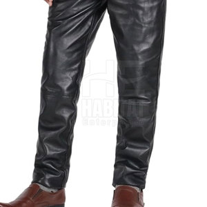 Pantalones de Cuero para Hombre Hechos en Pakistán, Cuero Suave, Material Duradero y Cómodo, Diseño Elegante para Uso en Exteriores - Product Image 5