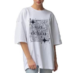 T-shirts pour femmes en coton biologique de qualité supérieure Imprimé personnalisé Léger à manches courtes Casual BD Tops Écologique Doux Solide - Product Image 3