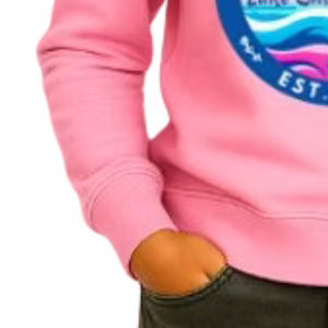 Sweat-shirt rose à col rond pour filles, pull décontracté à manches longues, streetwear quotidien, vêtements confortables pour un style de vie actif - Product Image 2