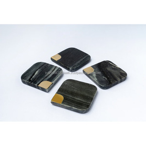 Sous-verres carrés en marbre faits à la main, modernes et écologiques, diamètre 300 mm, épaisseur 5 mm, pour la décoration de table - Product Image 2