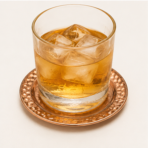 Handcrafted 100% Pure Copper Coasters <b>Round</b> Hand-Hammered Artisan Drink <b>Mats</b> For Moscow Mule Mugs Luxury Barware Accessories - Product Image 4
