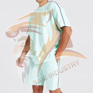 Comfortable High Street Design T Shirt and Shorts <b>Set</b> for Men Casual Wear Men <b>Twin</b> <b>Set</b> For Online Sale - Product Image 3