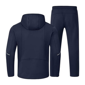 Mens Fleece <b>Lined</b> Tracksuits Set Jacket Hoodie Sweatsuit Running Sport <b>Pants</b> Outfits for Men with Zipper Pockets Warm - Product Image 2