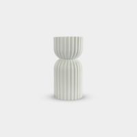 Brûleur à encens Mabkhara en céramique moderne, blanc côtelé, avec bol doré, brûleur à Oud arabe, décoration d'intérieur